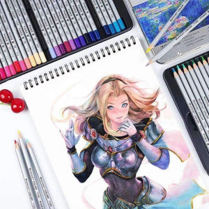 Planet Gates 24 colored 72pcs Colored Pencil Painting Set Raffine Pencils Non-toxic Lead-free Oily Color Pencil Writing Pen Office School Supplies