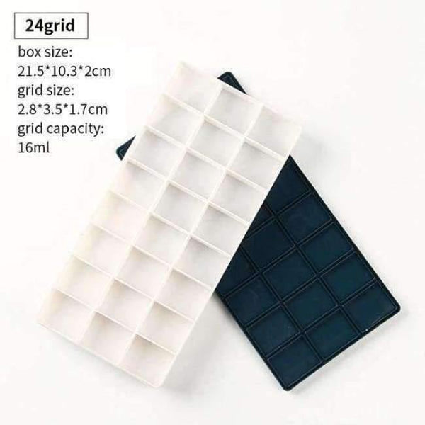 Planet Gates 24 grid 1 Piece 10/24/36/48Grid Soft Cover Paint Palette Watercolor Painting Palette Professional Art Plastic Palette Art Supplies