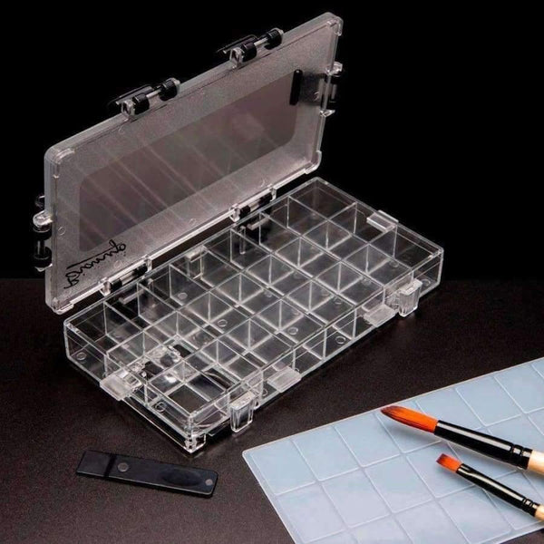 Planet Gates 24 Gride Moisturizing Watercolor Painting Palette Professional Non-toxic Plastic Palette Painting Art Stationery Supplies