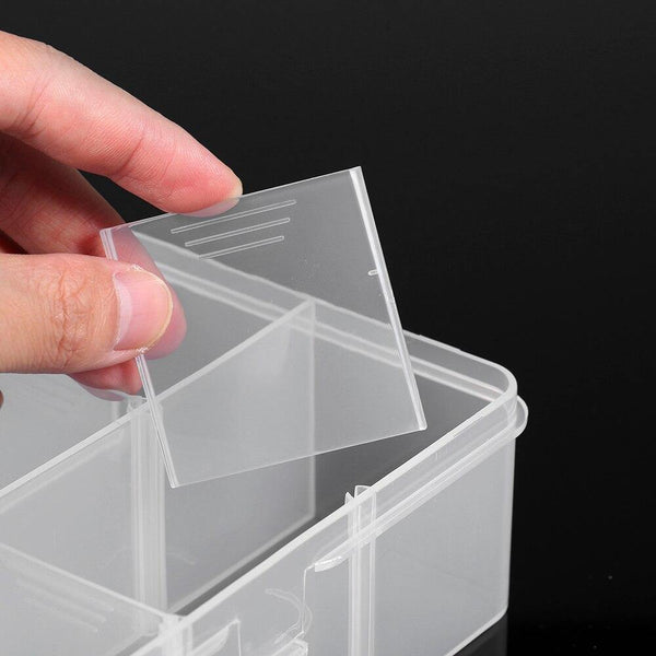 24 Grids Transparent Large Adjustable Plastic Storage Containers Jewelry Bead Bathroom Accessories Tools Organizer Box