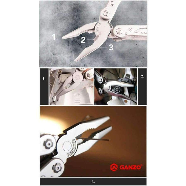 Planet Gates 24 In 1 Ganzo G202 Hot Sale Multi Tool Pliers with Multi Specification Screwdriver Outdoor Camping Multifuction Tool