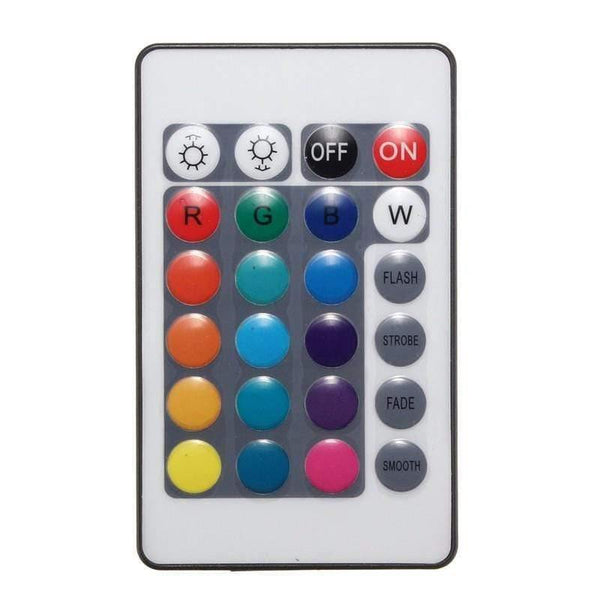 24 Keys Remote Control Aquarium Fish Tank Light 6.5W 57CM RGB Underwater Light 5050 SMD Led Bar Light Submersible AC100-240V