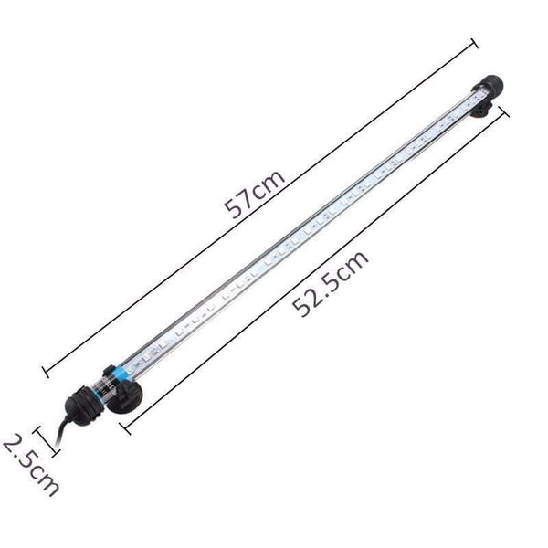 24 Keys Remote Control Aquarium Fish Tank Light 6.5W 57CM RGB Underwater Light 5050 SMD Led Bar Light Submersible AC100-240V