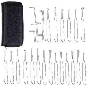Planet Gates 24 pcs 15pcs GOSO Locksmith Hand Tool Classic Set,Transparent Lock Cutaway in Bag,View Padlock Broken Key Tool for Practice and Train