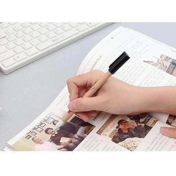 Planet Gates 24 pcs/Lot Pencil shape gel ink pen Black color 0.5mm roller ball pens for writing Stationery Office school supplies F109