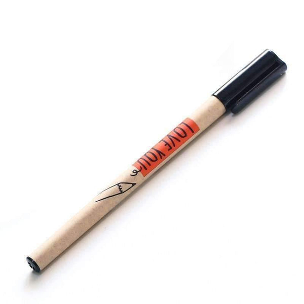 Planet Gates 24 pcs/Lot Pencil shape gel ink pen Black color 0.5mm roller ball pens for writing Stationery Office school supplies F109