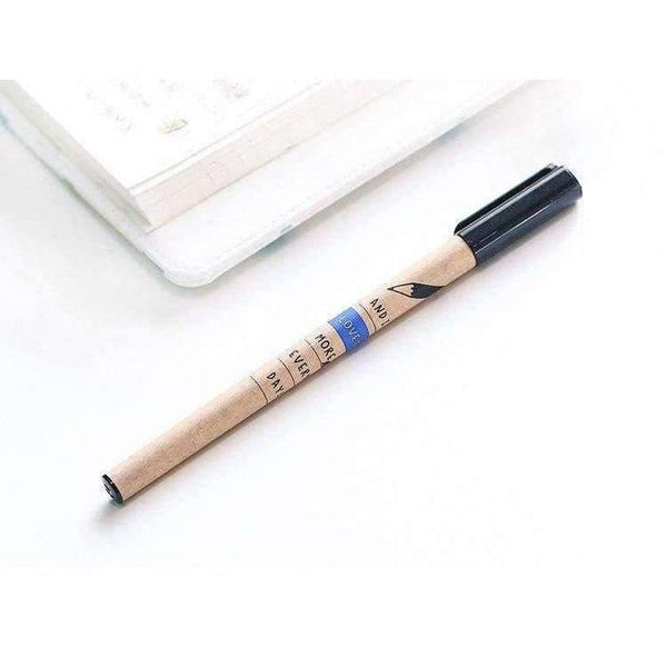 Planet Gates 24 pcs/Lot Pencil shape gel ink pen Black color 0.5mm roller ball pens for writing Stationery Office school supplies F109