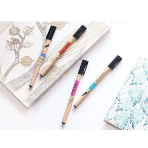 Planet Gates 24 pcs/Lot Pencil shape gel ink pen Black color 0.5mm roller ball pens for writing Stationery Office school supplies F109