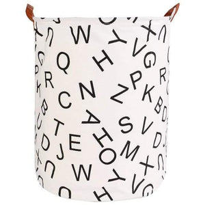 Foldable Closure Laundry Basket Large Capacity Bag Bins Kids Toy Buckets Clothes Organizer Storage Hamper Cotton Linen