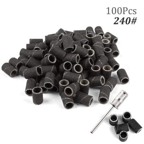 Planet Gates 240 100pcs NO Box 3 100pcs 80''/120''/180" Nail Art Sanding Bands Gel Polish Remover Tool Accessory for Electric Nail Machine Nail Drill Bits