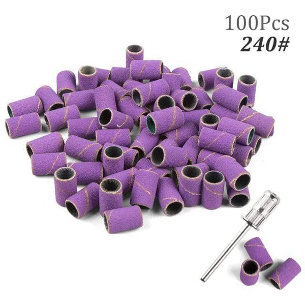Planet Gates 240 100pcs NO Box 4 100pcs 80''/120''/180" Nail Art Sanding Bands Gel Polish Remover Tool Accessory for Electric Nail Machine Nail Drill Bits