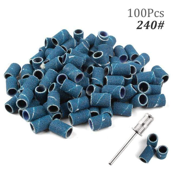 Planet Gates 240 100pcs NO Box 6 100pcs 80''/120''/180" Nail Art Sanding Bands Gel Polish Remover Tool Accessory for Electric Nail Machine Nail Drill Bits