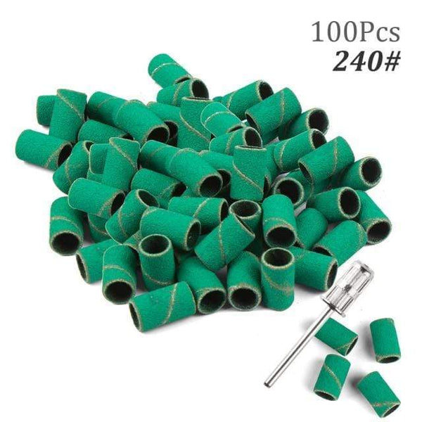 Planet Gates 240 100pcs NO Box 7 100pcs 80''/120''/180" Nail Art Sanding Bands Gel Polish Remover Tool Accessory for Electric Nail Machine Nail Drill Bits