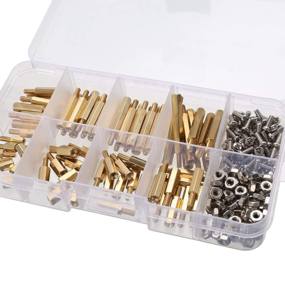 240pcs Waterproof M2.5 Hex Male-Female Standoff/Screw/Nut Assortment Kit With Rust Resistant For Raspberry-Pi Spacer