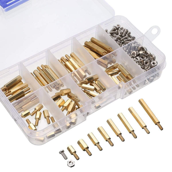 240pcs Waterproof M2.5 Hex Male-Female Standoff/Screw/Nut Assortment Kit With Rust Resistant For Raspberry-Pi Spacer