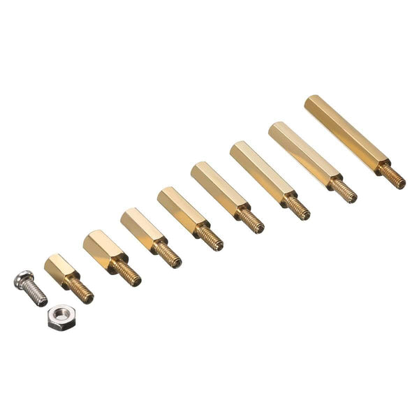 240pcs Waterproof M2.5 Hex Male-Female Standoff/Screw/Nut Assortment Kit With Rust Resistant For Raspberry-Pi Spacer