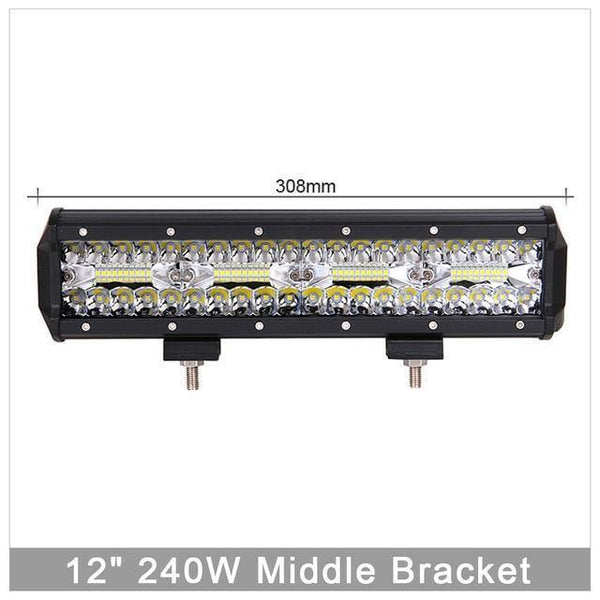 Planet Gates 240W Combo Beam x1 60W 120W 180W 4x4 Offroad Led Light Bar For Cars Combo Beams Off road SUV ATV Tractor Boat Trucks Excavator 12V 24V Work Lights