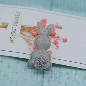 Planet Gates 24pcs/lot 2.8*5cm Felt Rabbit Pads Patches Appliques For Craft Clothes Sewing Supplies DIY Hair Clip Accessories