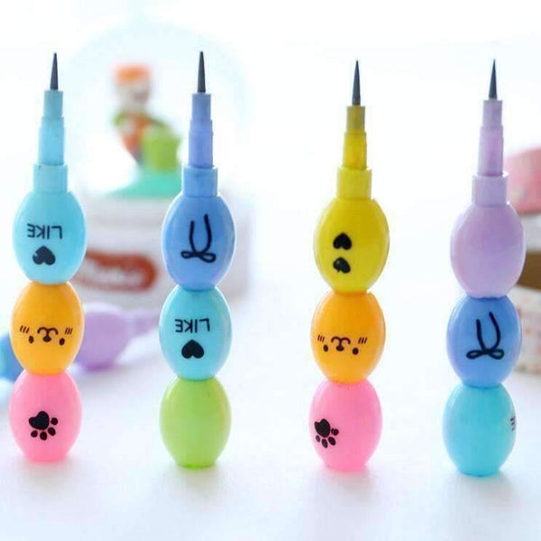 Planet Gates 24pcs/lot Candy  Creative  Peas pencil  Free cutting Alternatively Stationery pencil escolar writing pens school supplies