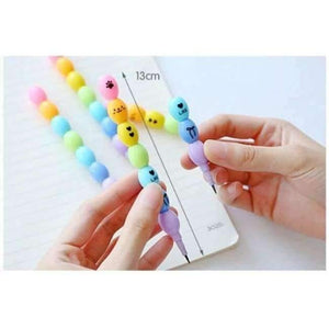 Planet Gates 24pcs/lot Candy  Creative  Peas pencil  Free cutting Alternatively Stationery pencil escolar writing pens school supplies