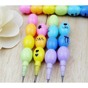 Planet Gates 24pcs/lot Candy  Creative  Peas pencil  Free cutting Alternatively Stationery pencil escolar writing pens school supplies