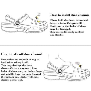 Planet Gates 24pcs Tsum Tsum PVC Shoe Charms Shoe Buckle Accessories for Croc Decoration for Bracelet with hole Children Birthday Party Gift