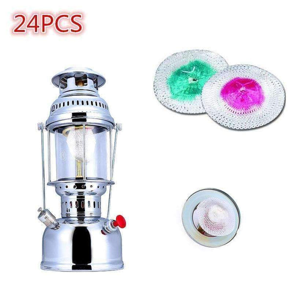 Planet Gates 24Pieces Anchor Mantle Tie on Universal Outdoor Camping Picnic Gas Lantern Lamp Light Mantles Gas Lamp Shade Camping Equipment