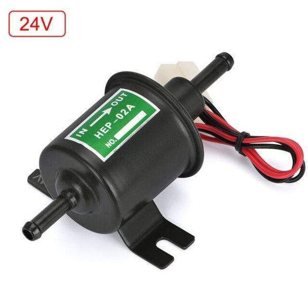 Planet Gates 24V Black / SPAIN 12V / 24V Electric Fuel Pump Low Pressure Bolt Fixing Wire Diesel Petrol HEP-02A For Car Carburetor Motorcycle ATV