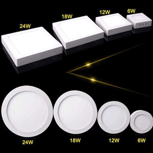 Planet Gates 24W / Squard / warm white New TSLEEN Round Square Surface Ceiling Lamp LED Panel Down Light For Home Commercial Cool Warm White LED AC 85-265V