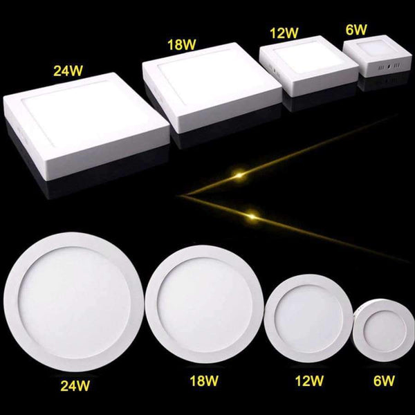 Planet Gates 24W / Squard / warm white New TSLEEN Round Square Surface Ceiling Lamp LED Panel Down Light For Home Commercial Cool Warm White LED AC 85-265V