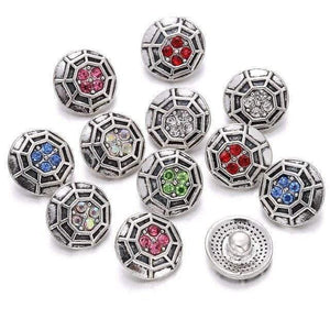 Planet Gates 25 10pcs/lot New Snap Jewelry Tree of Life 12mm Metal Snap Buttons Fit Snap Bracelet Bangles Necklaces