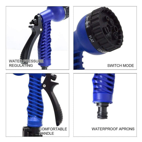 25-150 ft 7 Modes Flexible Expanding Hose for Outdoor Lawn Car Watering Plants Garden Hose Water Hose Magic Hose