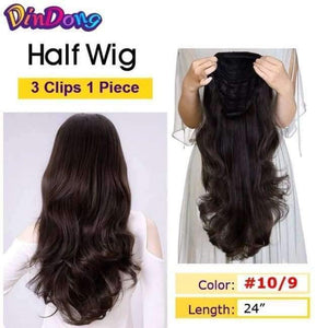 Planet Gates 25# / 18inches Synthetic Flip In Hair Wavy Clip in Hair Extensions 3/4 Half Wig 3 Styles 50 Colors Available Premium Heat Resistant