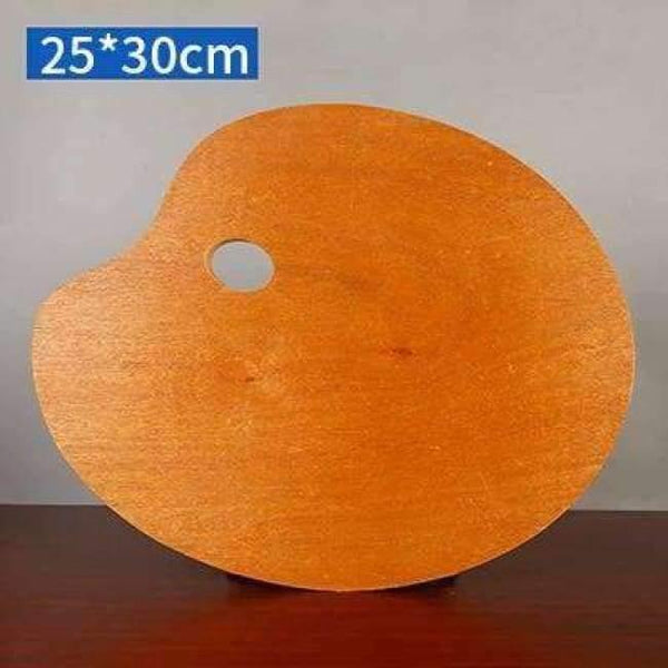 Planet Gates 25  30cm 1 Piece Wooden Walnut Color Oval Oil Painting Palette Professional Oil Acrylic Paint Drawing Palette Paleta Art Supplies