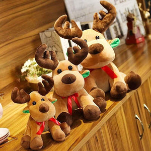 25/35/45 Cm Children Animal Soft Doll New Creative Elk Doll Plush Toy Christmas Stuffed Doll Kids Christmas Gift