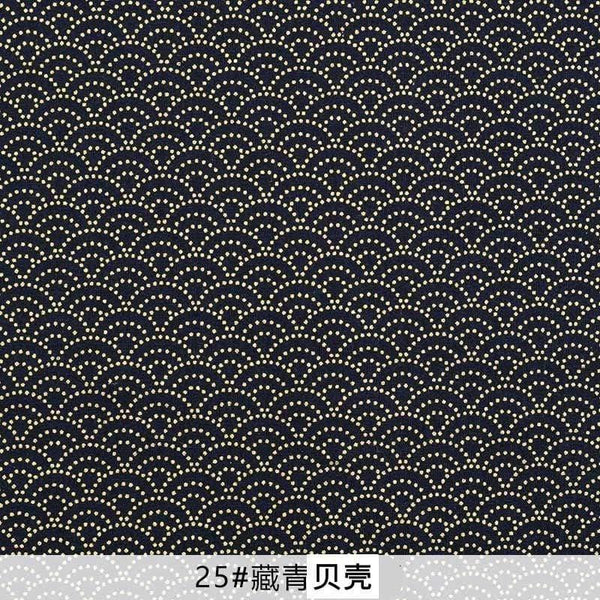 Planet Gates 25 / 45X45cm  small piece Navy Cotton Fabric By Half Yards Japanese Sewing Fabric For DIY Kimono Handicraft Materials For Children TJ1023