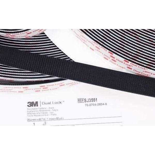 Planet Gates (25.4mm x 2m)3M SJ3551 Black Dual Lock,Type 400 Mushroom Reclosable Fastener Tape Bacing VHB adhesive tape 3M tape