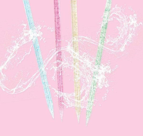 Planet Gates 25/50/100Pcs Reusable Crystal Stick Double End Nail Art Cuticle Pusher Cuticle Remover Tool Pedicure Care Nails Manicures Tools