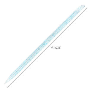 Planet Gates 25/50/100Pcs Reusable Crystal Stick Double End Nail Art Cuticle Pusher Cuticle Remover Tool Pedicure Care Nails Manicures Tools
