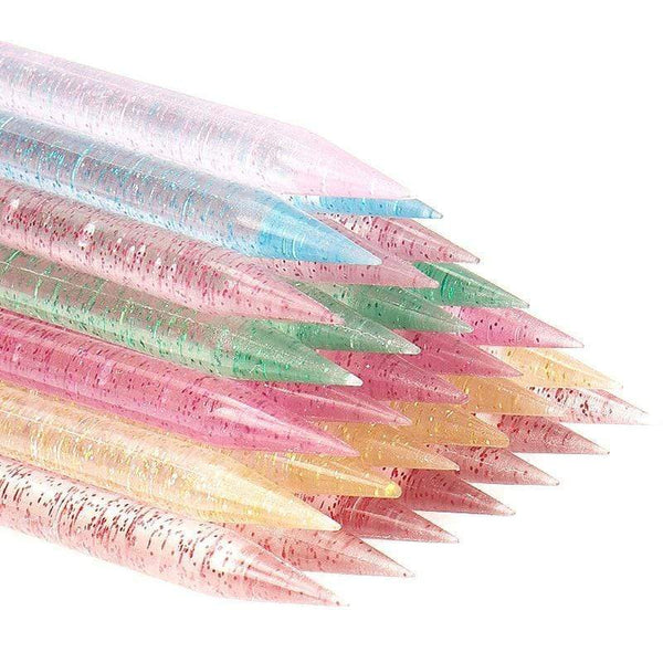 Planet Gates 25/50/100Pcs Reusable Crystal Stick Double End Nail Art Cuticle Pusher Cuticle Remover Tool Pedicure Care Nails Manicures Tools