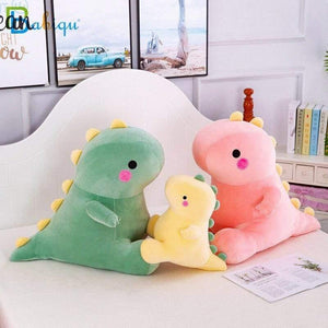 25-50cm Super Soft Lovely Dinosaur Plush Doll Cartoon Stuffed Animal Dino Toy For Kids Baby Hug Doll Sleep Pillow Home Decor