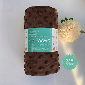 Planet Gates 25 / 70x100cm 70x100cm Minky Fabric For Sewing 30 Colors Super Soft Minky Dot Plush Fabric Eco-Friendly Polyester Handwork Fabric