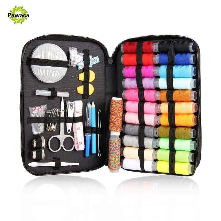 Planet Gates 25/90/94pcs Multifunction Sewing Box Sewing Thread Stitches Needles Tool Set Cloth Buttons Craft Scissor Travel Sewing Kits Case