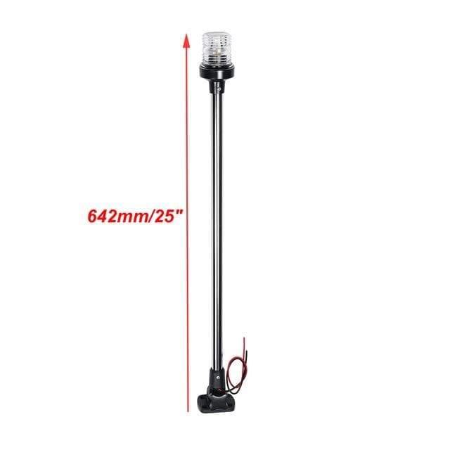 Planet Gates 12-24V 9.5''/ 16''/25" Fold Down Marine Boat LED Navigation Lights Marine Boat Yacht Stern Anchor Light LED Sailing Light Lamp