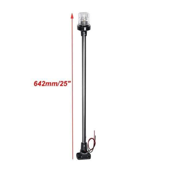 Planet Gates 25 inch 12-24V 9.5''/ 16''/25" Fold Down Marine Boat LED Navigation Lights Marine Boat Yacht Stern Anchor Light LED Sailing Light Lamp
