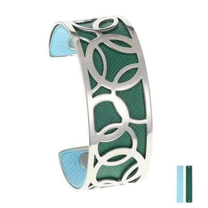 Planet Gates 25 mm 4 Legenstar Opening Cuff Bangle &Bracelet for Women Stainless Steel Bracelet Argent  Manchette Bangle Interchangeable Leather Band