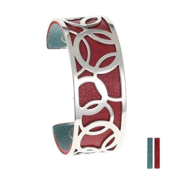 Planet Gates 25 mm 5 Legenstar Opening Cuff Bangle &Bracelet for Women Stainless Steel Bracelet Argent  Manchette Bangle Interchangeable Leather Band
