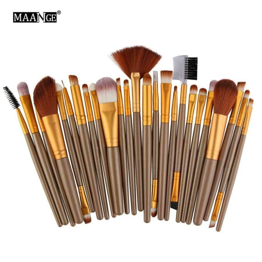 Planet Gates 25 Pcs/Set Makeup Brush Set Tools Make-up Toiletry Kit Make Up Brush Set