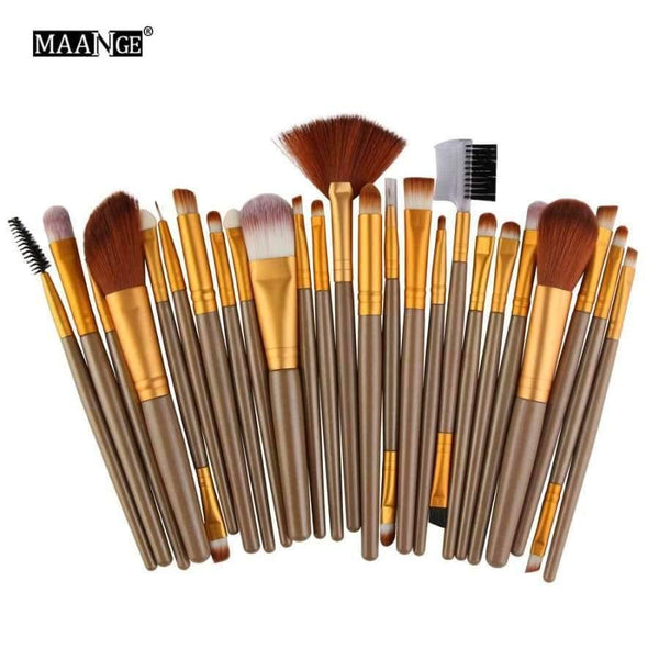 Planet Gates 25 Pcs/Set Makeup Brush Set Tools Make-up Toiletry Kit Make Up Brush Set