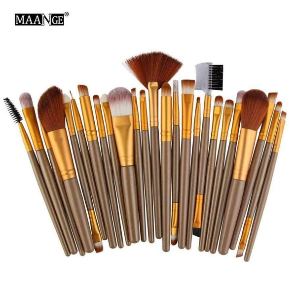 Planet Gates 25 Pcs/Set Makeup Brush Set Tools Make-up Toiletry Kit Make Up Brush Set